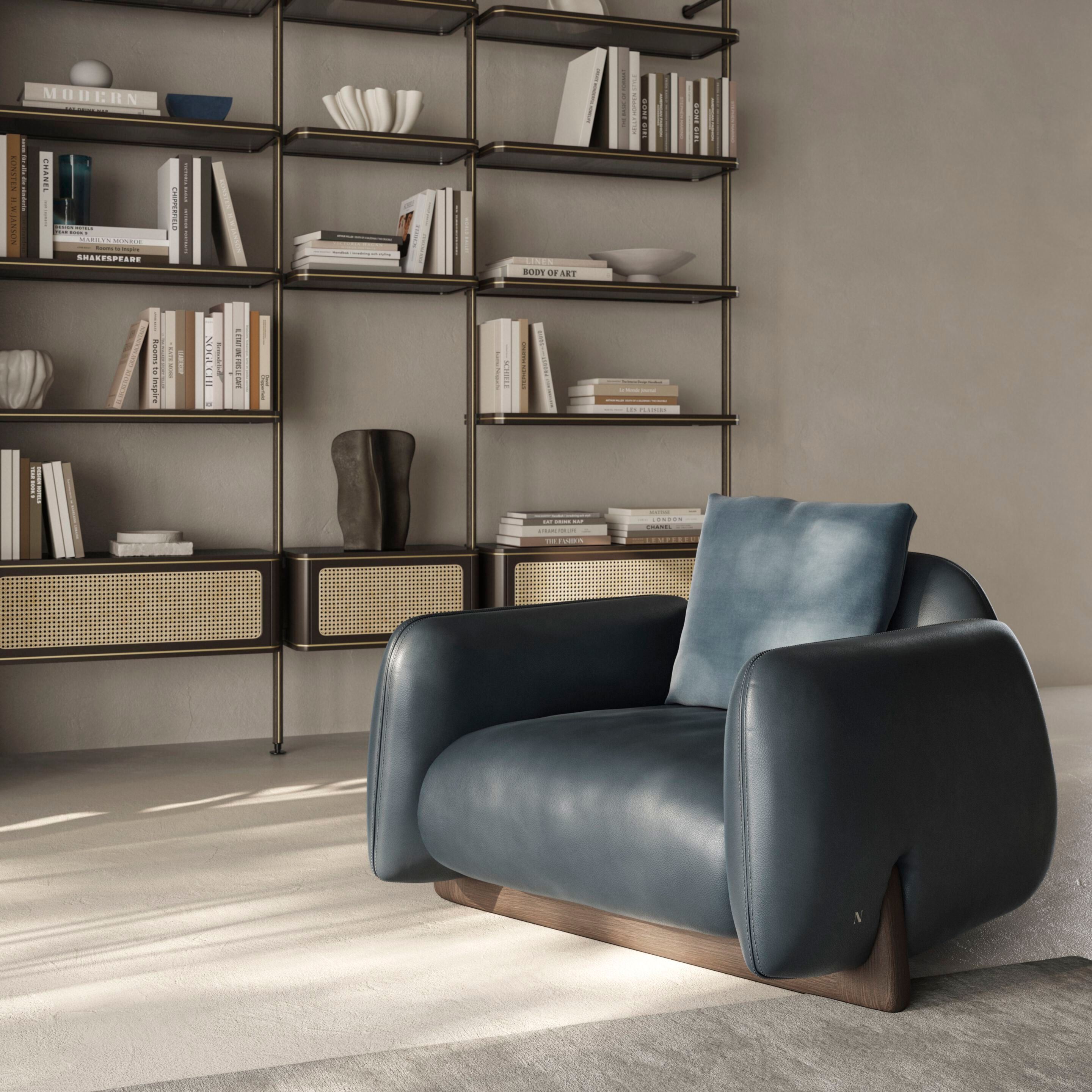 Тканевое кресло с подлокотниками Natuzzi Italia Mirai ARCH-00028953 - Вид №2