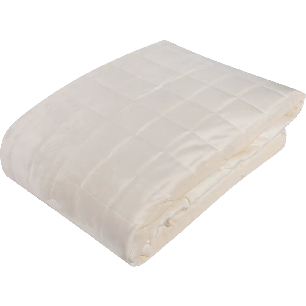 INSPIRE Velvet Etna - Стеганое покрывало кремового цвета 220×240 см 82344954 STLM-0025015