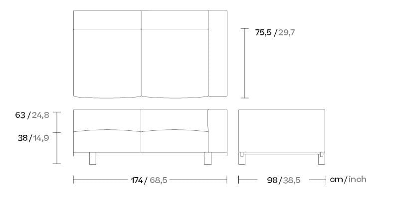 2-местный диван Kettal Molo ARCH-00121947 - Вид №7