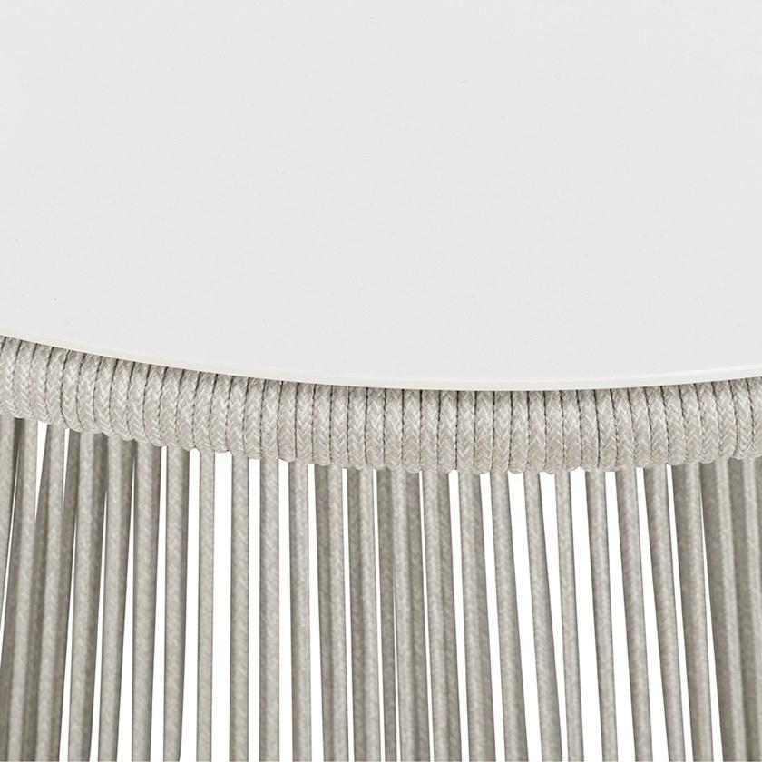 JANUS et Cie Круглый журнальный столик из морского троса и алюминия Knot sun-id-1437273 - Вид №3