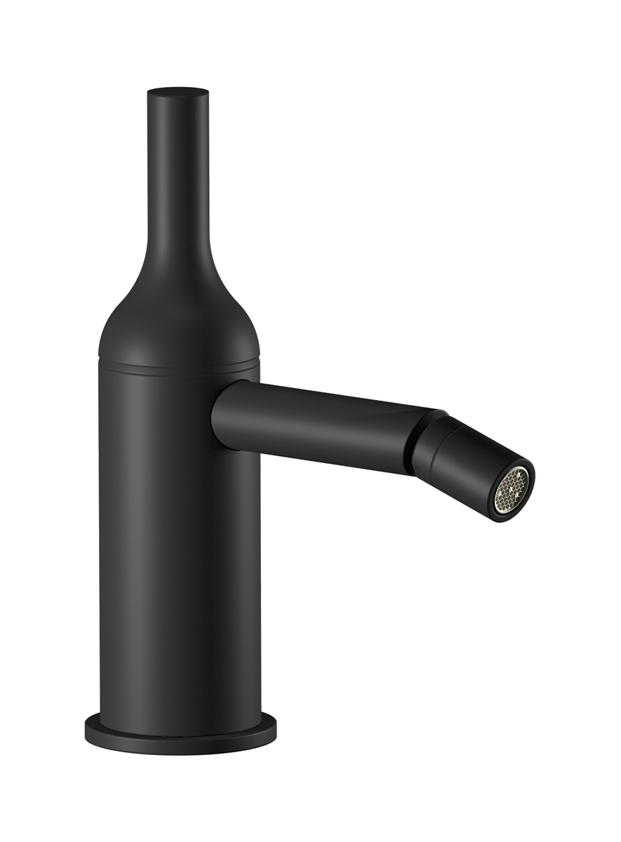 Смеситель для биде на 1 отверстие в комплекте с донным клапаном. WE ARE IB bi220np Matt Black Batlo