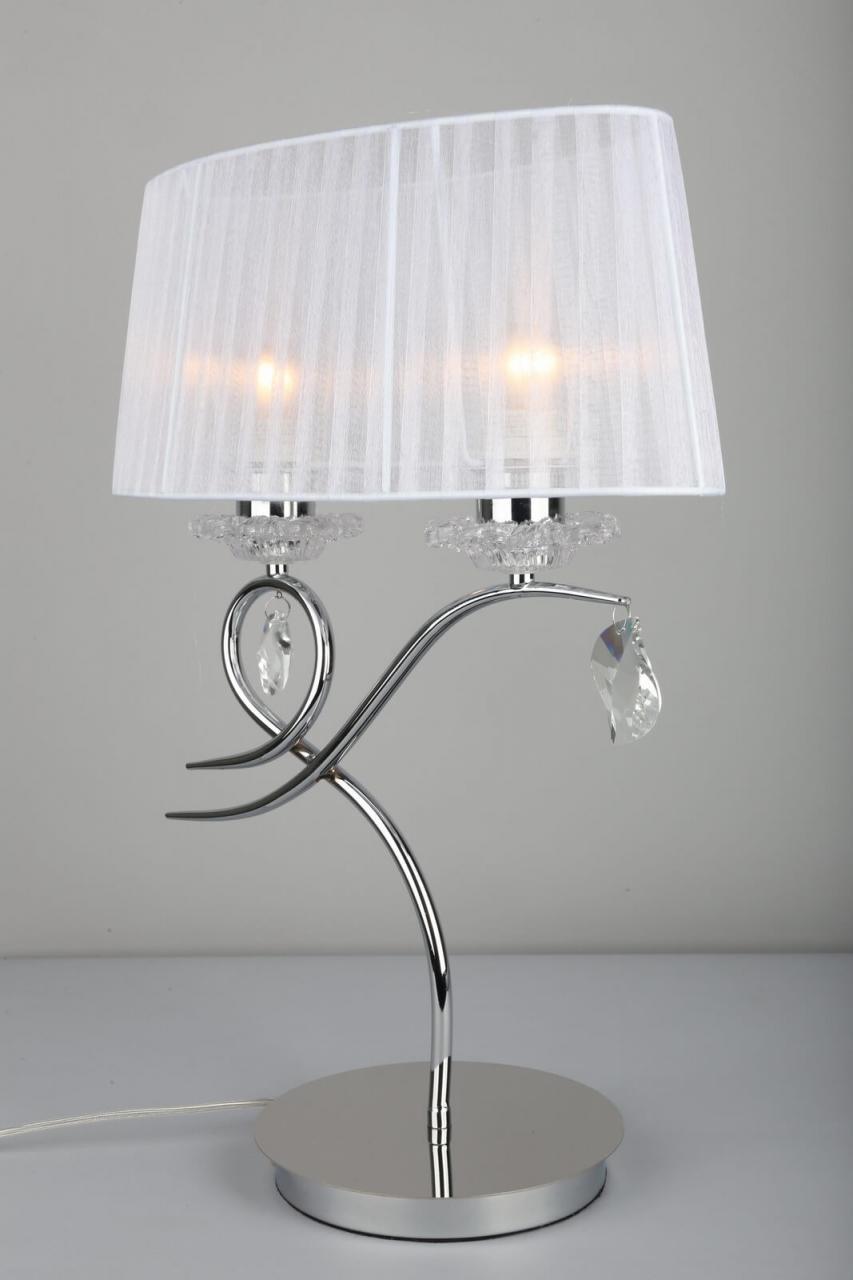 Настольная лампа Omnilux OML-61904-02 OMNILUX ИНТЕРЬЕРНЫЕ 195249 Белый;серебро  - Вид №3