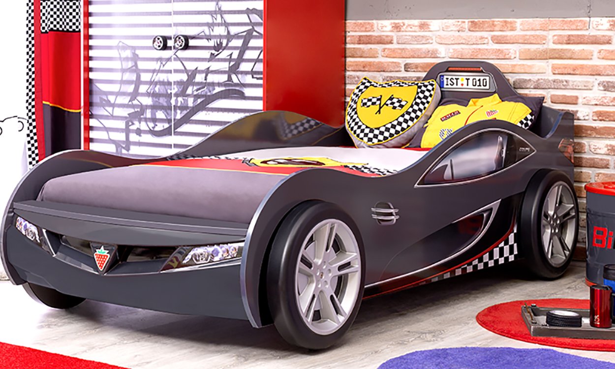 Кровать-машина 90х190 см черная Coupe CILEK  00-3832324 Черный Santreyd  - Вид №4