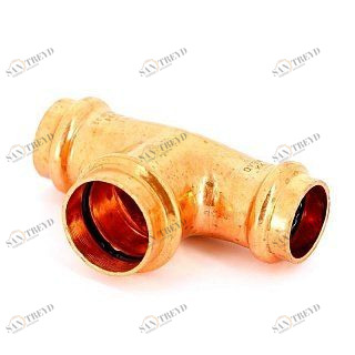 Тройник пресс 22x28x22 медный IBP P513002228022