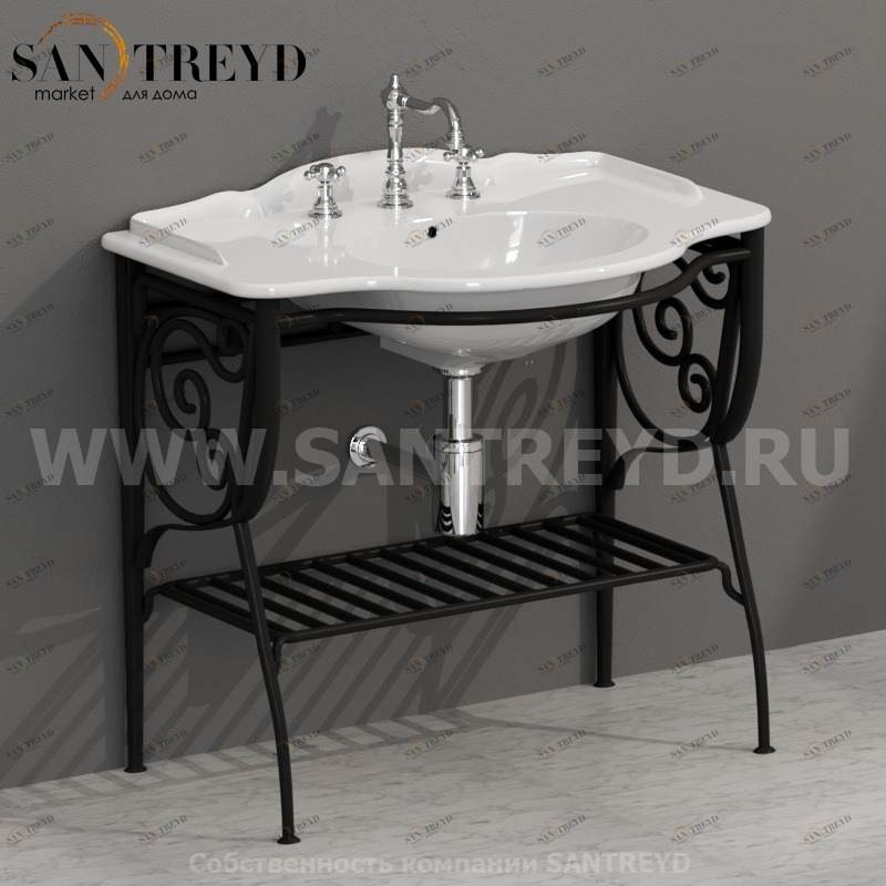 PA072 Напольная структура 85 см черная Globo Paestum Италия Ceramica Globo