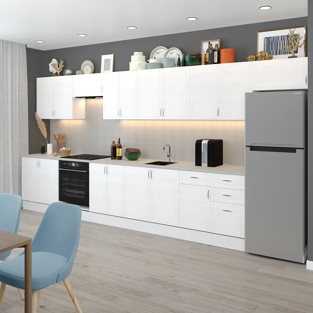 Навесной кухонный шкаф DELINIA Агидель белый 60х67.6х29 см 86586447 STLM-0887877 - Вид №6