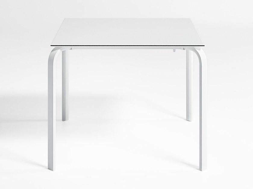 GANDIABLASCO Складной квадратный садовый стол из термо-лакированного алюминия Stack sun-id-1390180 - Вид №1