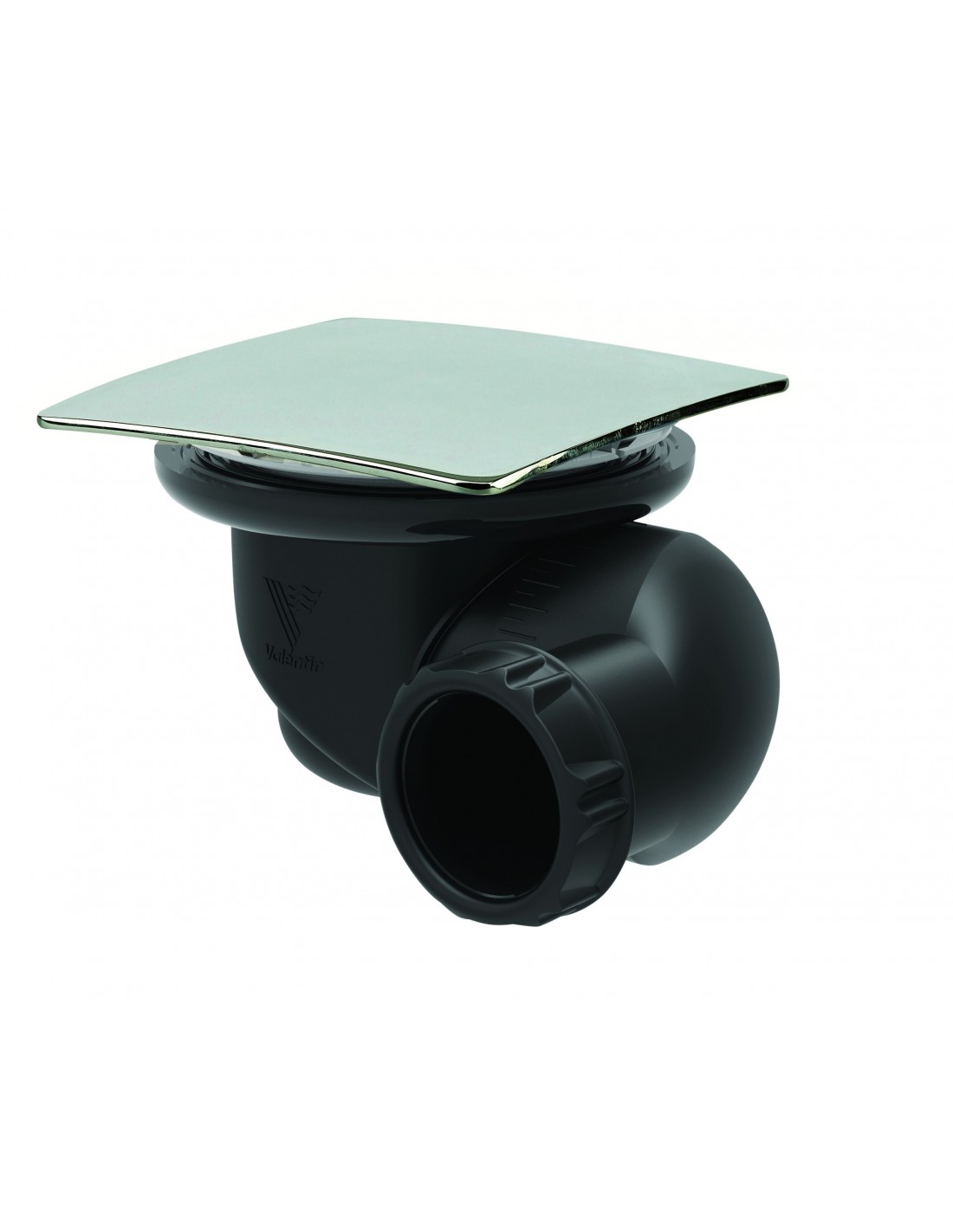 578000 000 00  Клеевой слив для душа для поддона Д. 90 мм, квадратная металлическая крышка, разнонаправленный выход, NC, хромированный Valentin Хром 