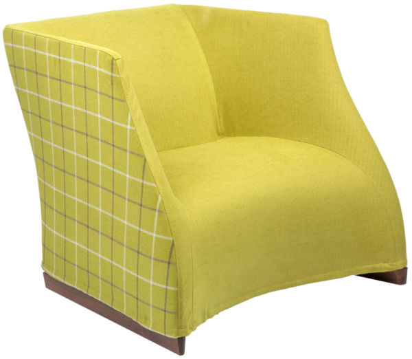 Кресло Vivienne armchair yellow checkerboard PORADA ДИЗАЙНЕРСКИЕ 011582 Желтый  - Вид №1