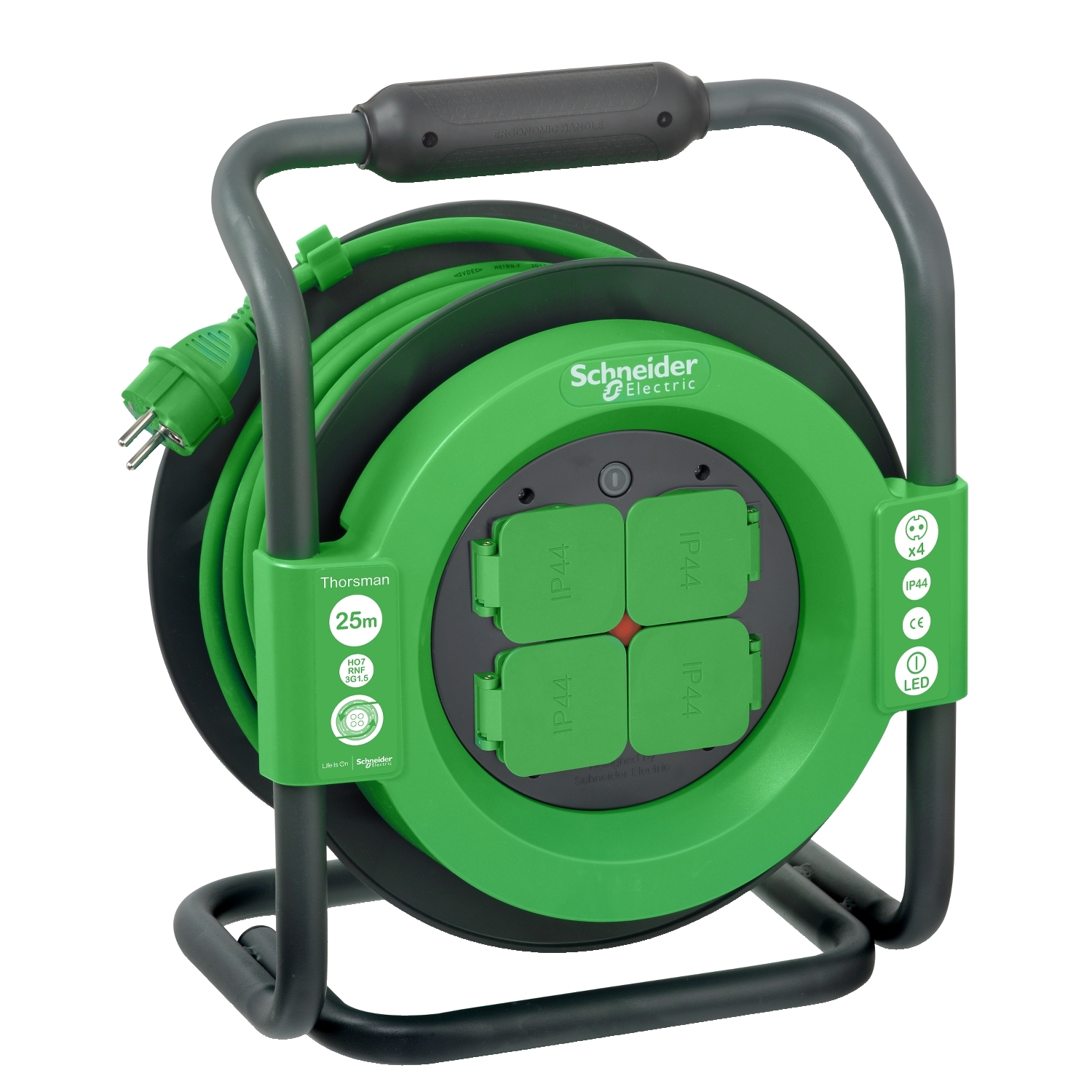 IMT33147 Удлинитель катушечный Thorsman 4 роз 25м 3х1.5 IP44 Schneider Electric PROchantier 