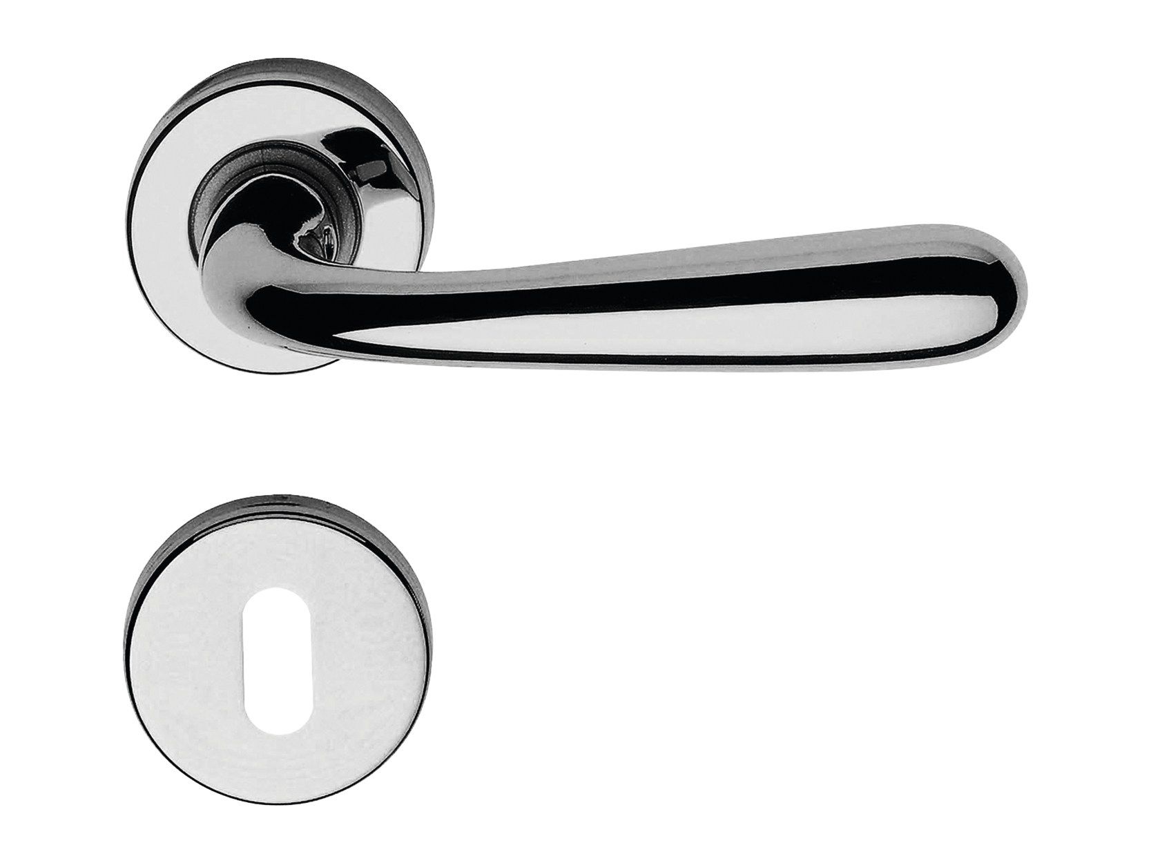 Классическая латунная ручка на розетке с насадкой LINEA CALI' Garda Zincral ARCH-00138096 - Вид №1