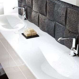 Композиция №2 Pli Collection комплект мебели для ванной комнаты Burgbad 42187 - Вид №2