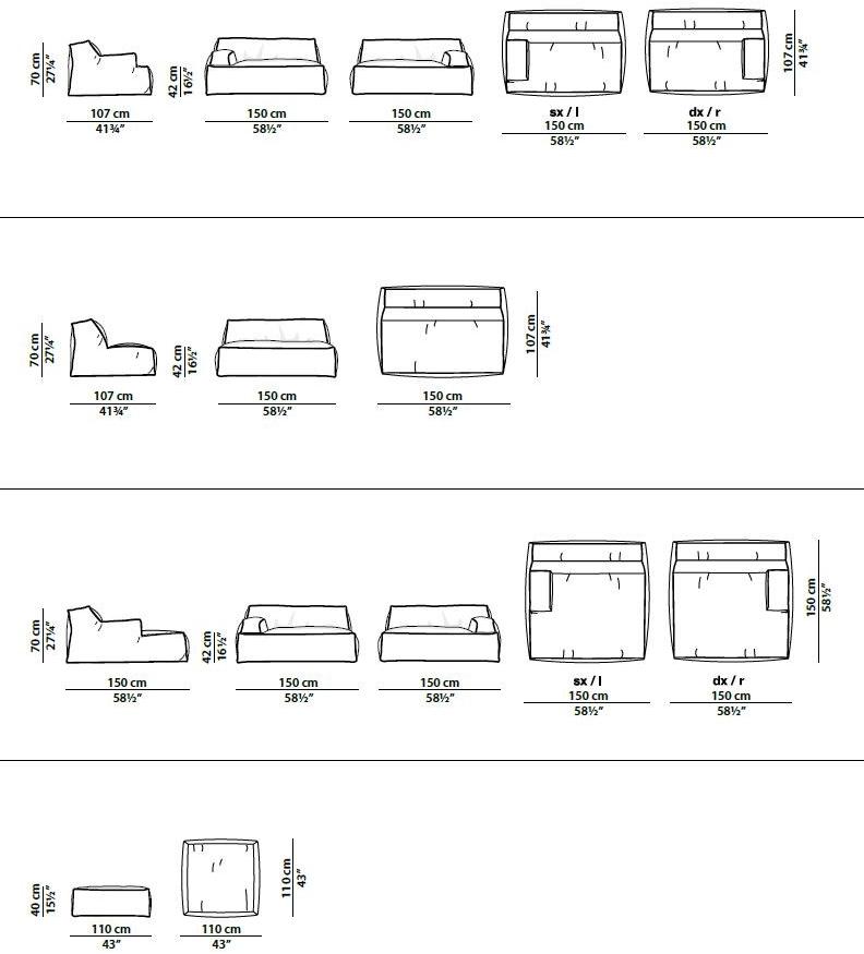 BAXTER Секционный кожаный диван Damasco sun-id-1508373 - Вид №4