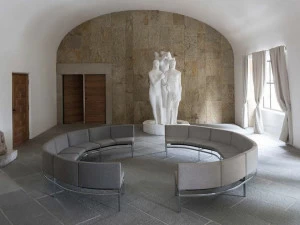 Luxy Изогнутый модульный диван из ткани Ponte