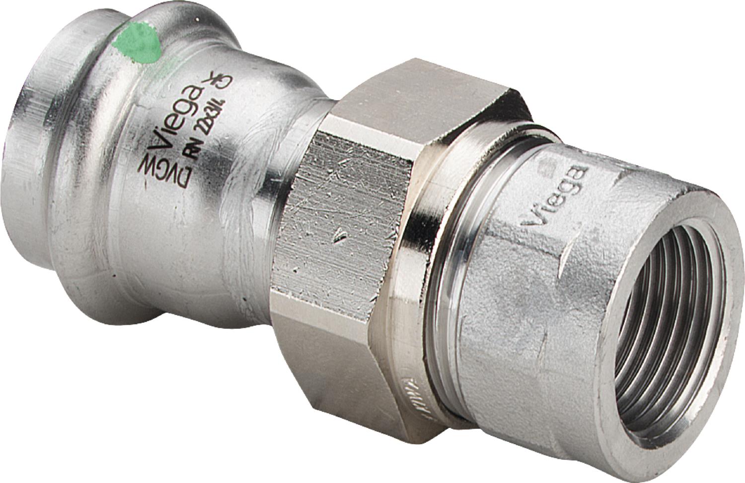 Viega Соединительный элемент резьбовой разъемный Sanpress Inox 2362 (437527) 437 527