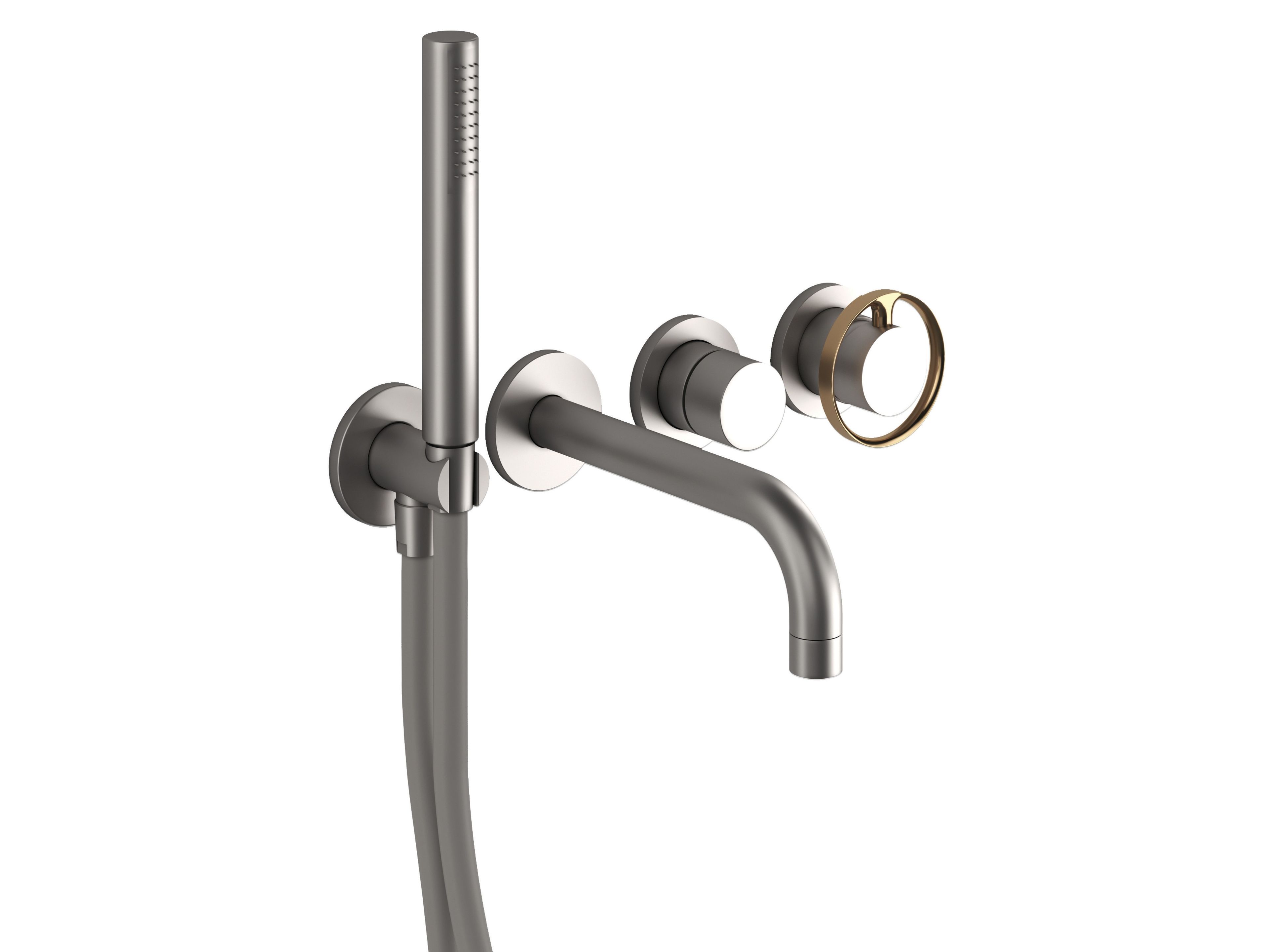 Металлический настенный смеситель для ванны с ручным душем RUBINETTERIE STELLA Charm ARCH-00145841
