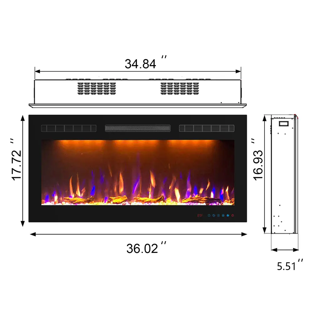Электрический очаг Royal Flame Crystal 36RF 1.5 кВт 89396875 STLM-2158968  - Вид №4