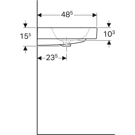 124060000 Раковина Geberit iCon Geberit  - Вид №36