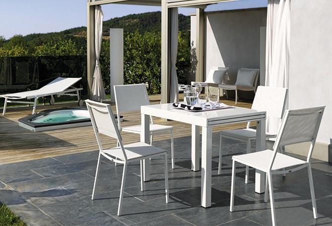 Vermobil Выдвижной прямоугольный садовый стол из металла Sofy Sf2001 - sf2801 - Вид №7