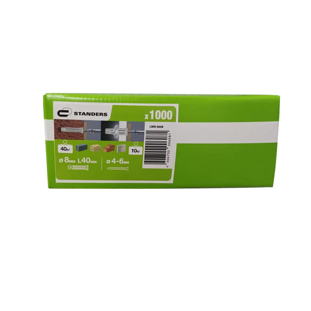 Дюбель Standers PDU N нейлон 8x40 мм 1000 шт. 83387866 STLM-2013278  - Вид №3