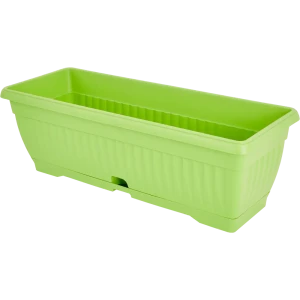 Балконный ящик 19x16.5x50 см v15.7 л пластик зеленый киви