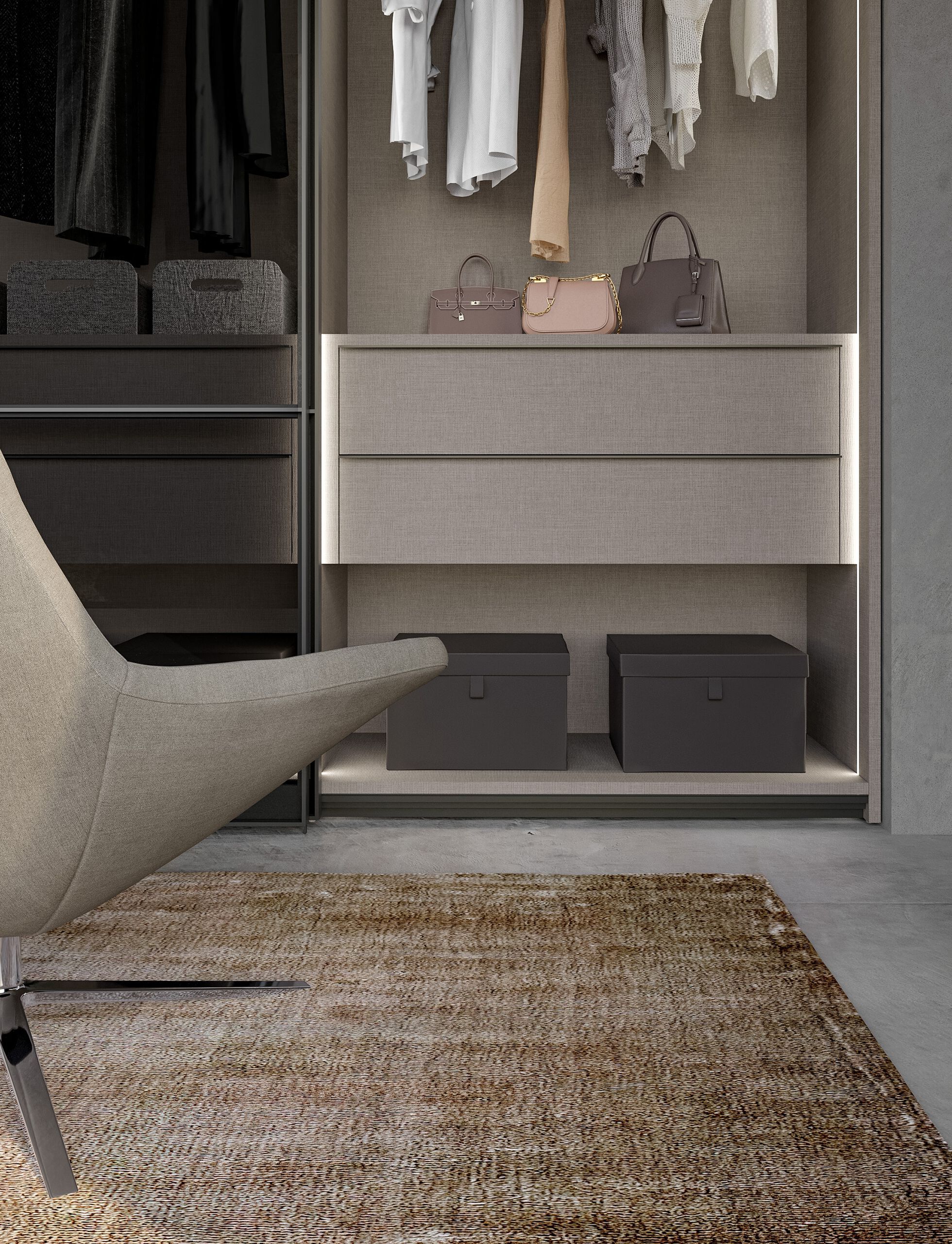 Стеклянный шкаф с раздвижными дверями Adok ателье ARCH-00063183 - Вид №2