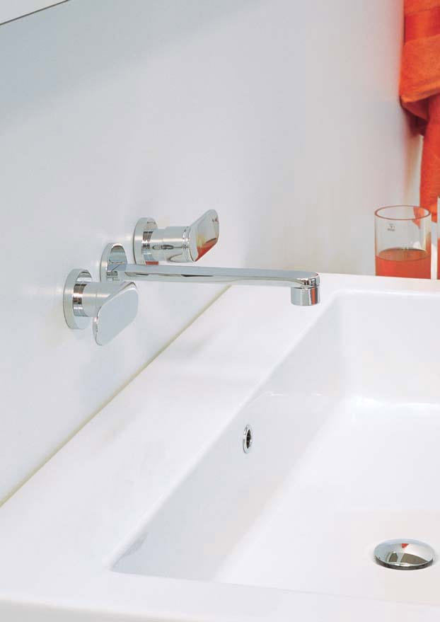 Настенный смеситель для раковины с 3 отверстиями Ceramica Flaminia ONE ARCH-00069259 - Вид №1