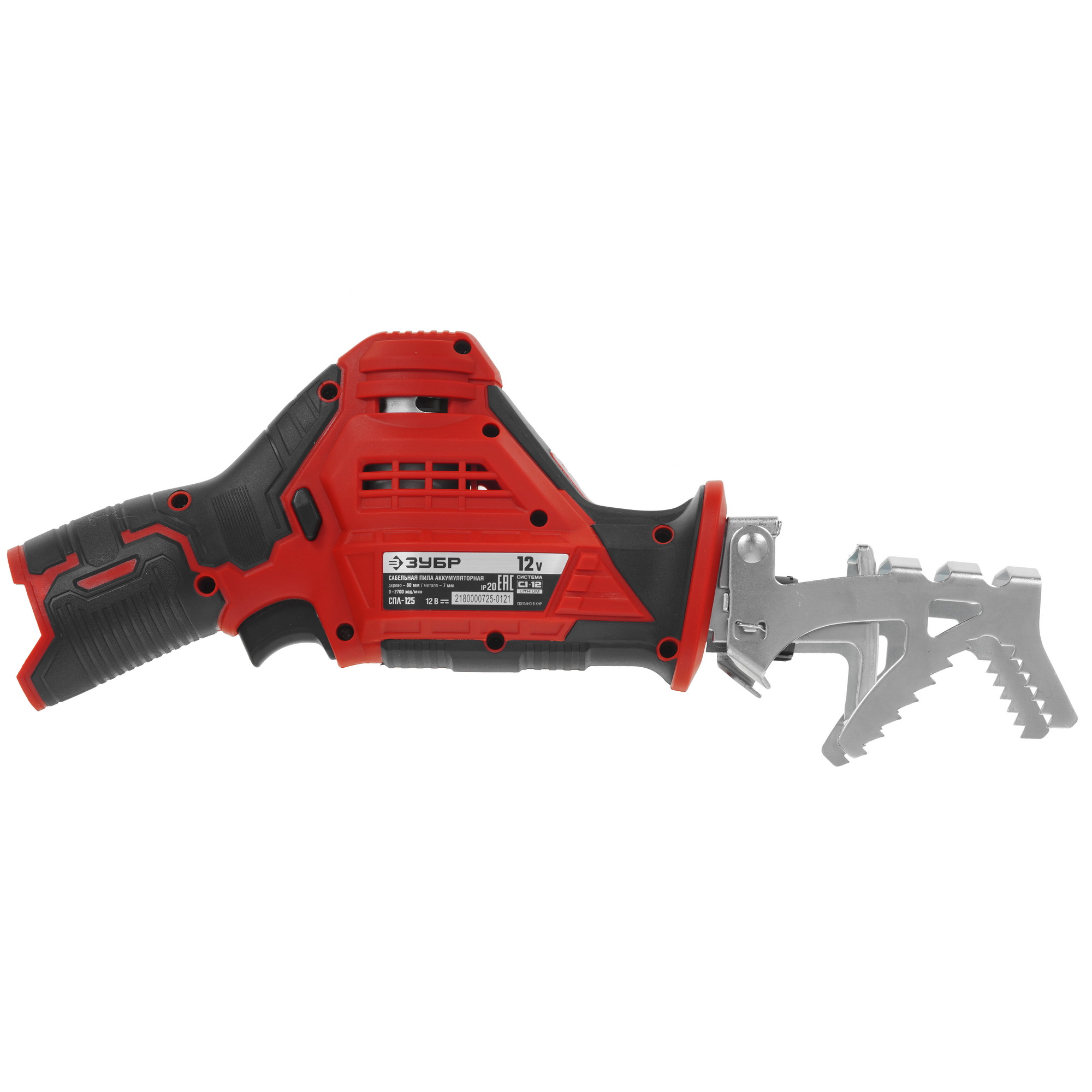 Сабельная пила Зубр СПЛ-125 С1-12 12V  , Без ЗУ, Без АКБ 9963637 STDN-0011573 - Вид №1