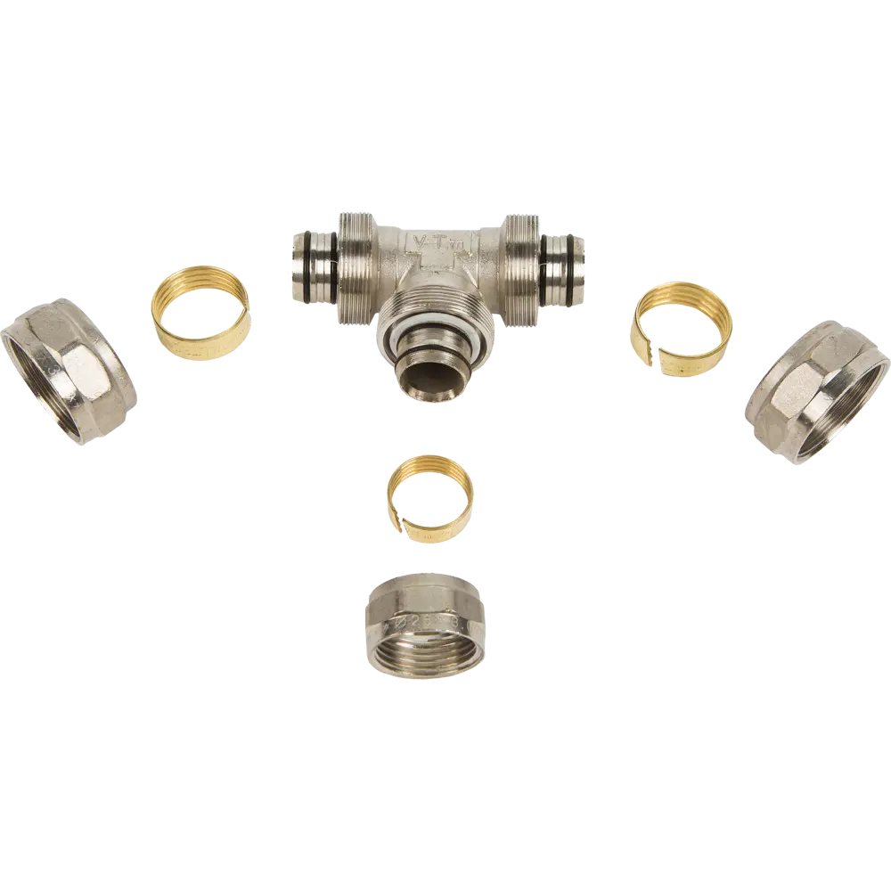 Тройник обжимной Valtec 32х20х32 мм для систем водоснабжения 10518970 STLM-0000572 - Вид №2