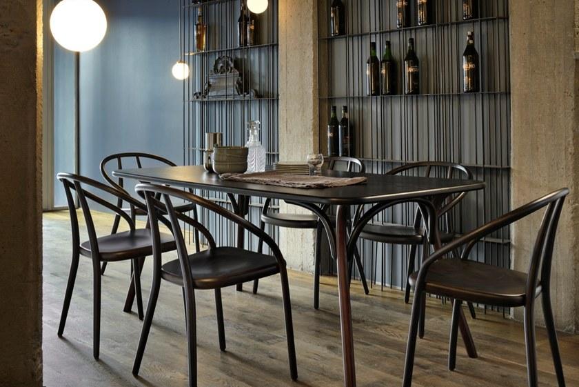 Wiener GTV Design Штабелируемый стул из бука с подлокотниками sun-id-1430464 - Вид №5