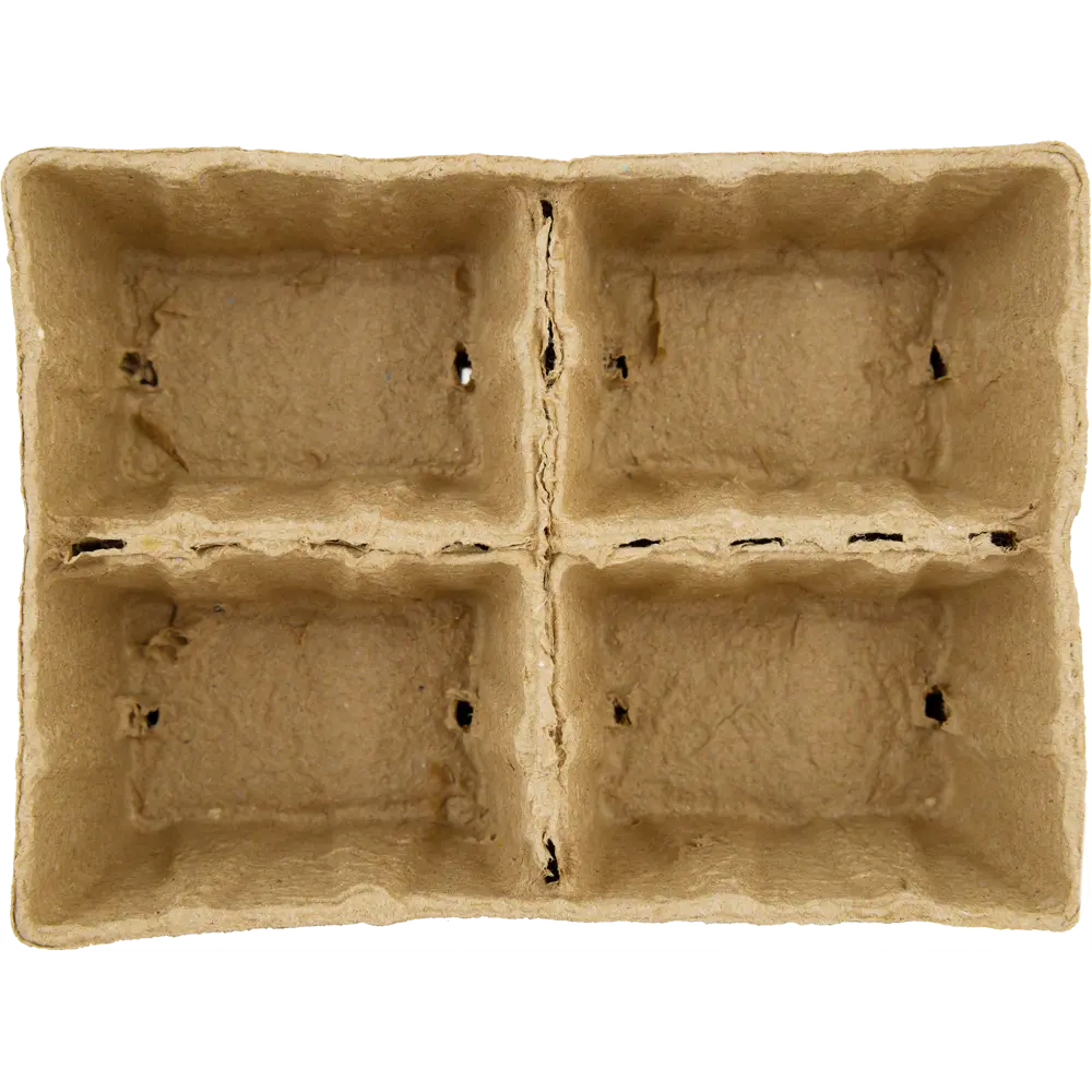 Кассета рассадная биоразлагаемая 4 ячейки 5 шт. 17491053 STLM-2058225 Santreyd  - Вид №1