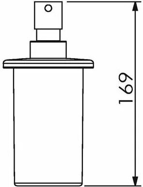 23021A-01-00 Дозатор к держателю подвесной цвет хром LANGBERGER BURANO - Вид №2
