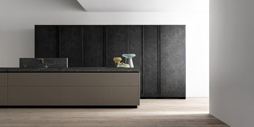VALCUCINE Кухня из непрозрачного стекла и ящик из камня кардозо Genius loci sun-id-1479373 - Вид №2