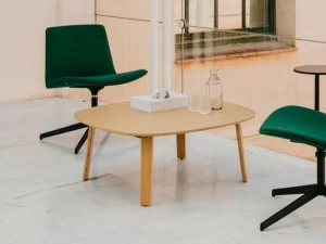 ENEA Низкий квадратный журнальный столик из дуба Lts system