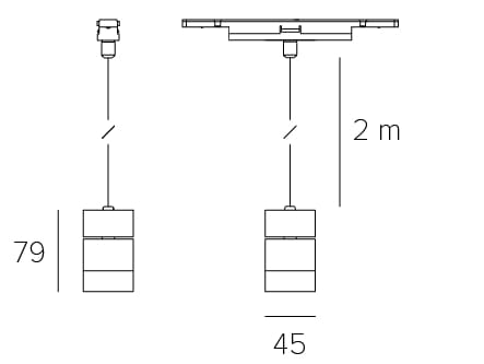 Алюминиевая подвеска для освещения трека Letroh VIAVAI ARCH-00114926 - Вид №5