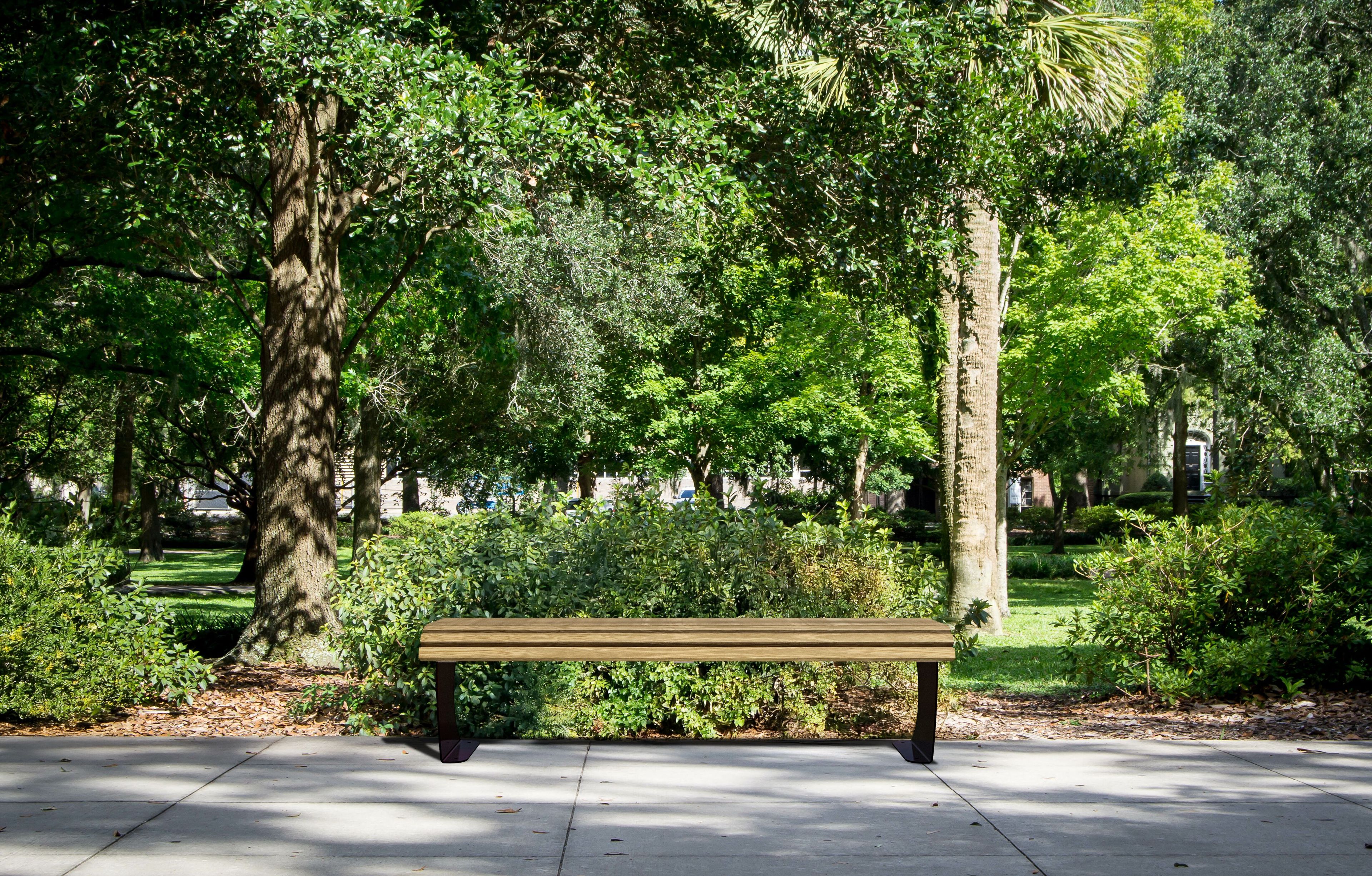 Деревянная скамья без спинки Studio Città SHARK ARCH-00034949 - Вид №1