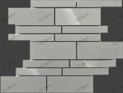 Универсальная мозаика темно-серый 395x300 Керамика Будущего sun-id-333600