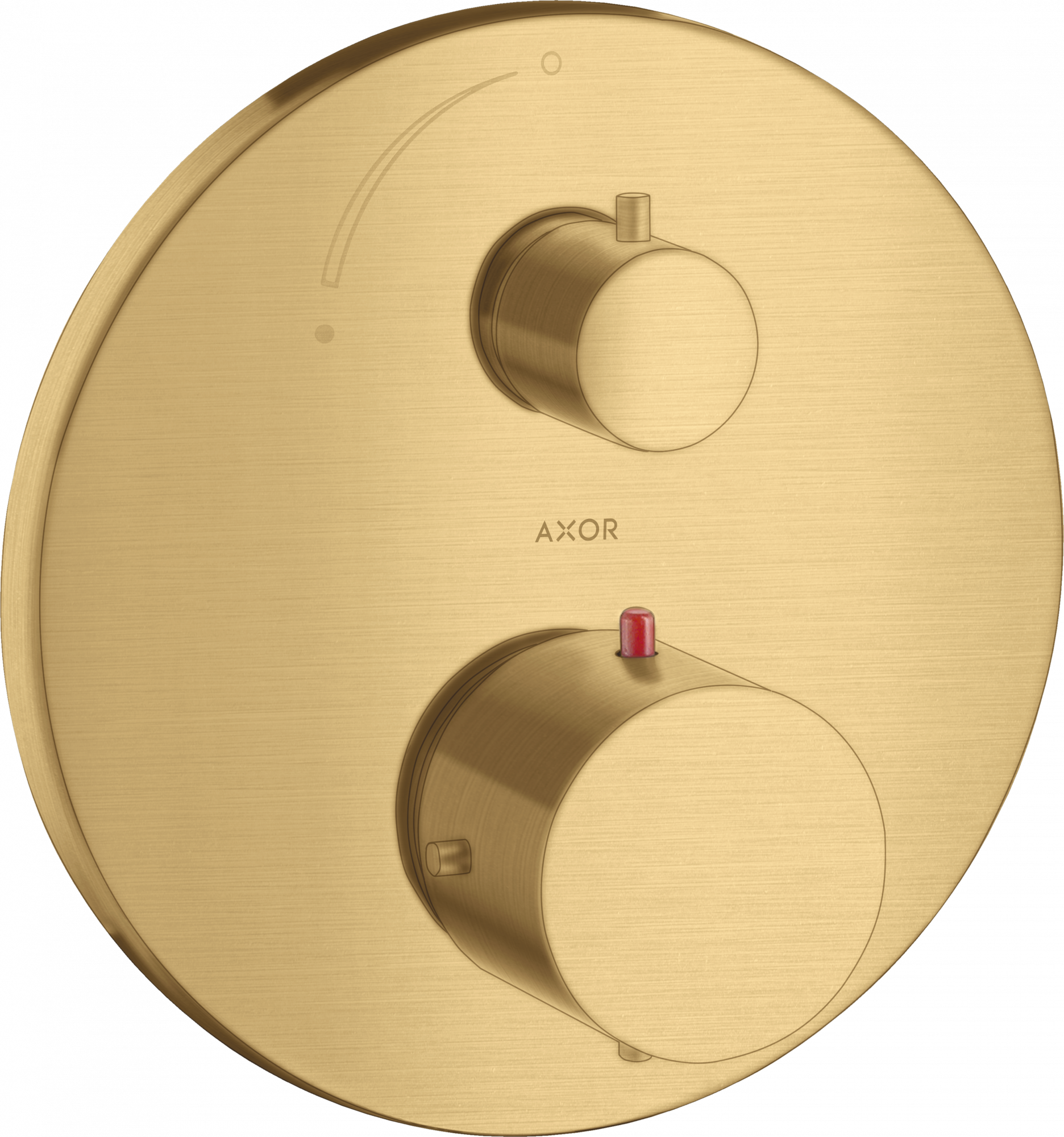 10700250 Термостат скрытого монтажа с запорным вентилем AXOR STARCK