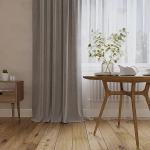 Штора на ленте Рим 200x280 см цвет светло-серый