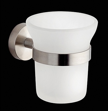 TH14374 Стакан, настенный, из матового стекла bagno&associati TECNOHOTEL INOX