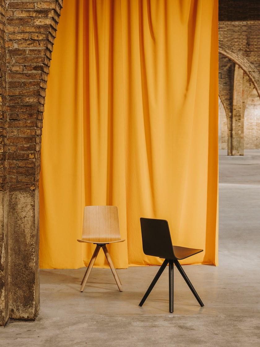 ENEA Стул на козелке из полипропилена Lottus wood sun-id-1451117 - Вид №2