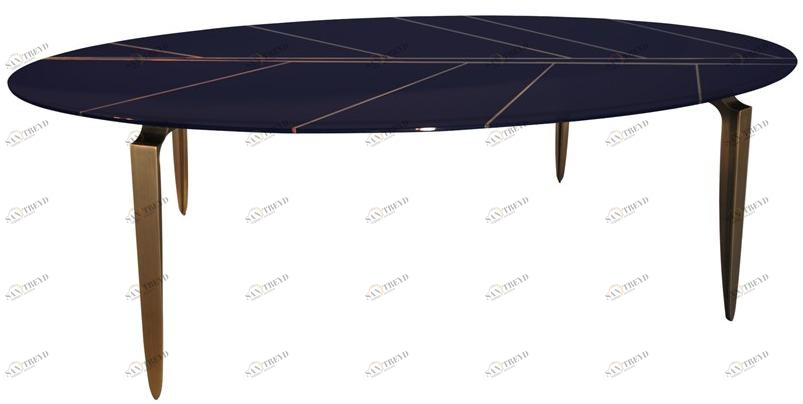 Garbarino Обеденный стол овальный лакированный Mesa Mesa el f 