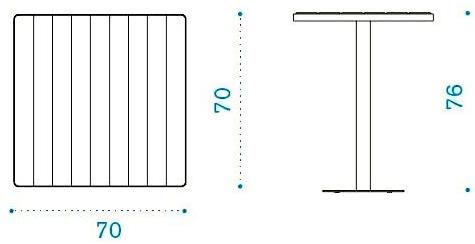 Ethimo Садовый стол из тикового дерева Laren sun-id-1367460 - Вид №1