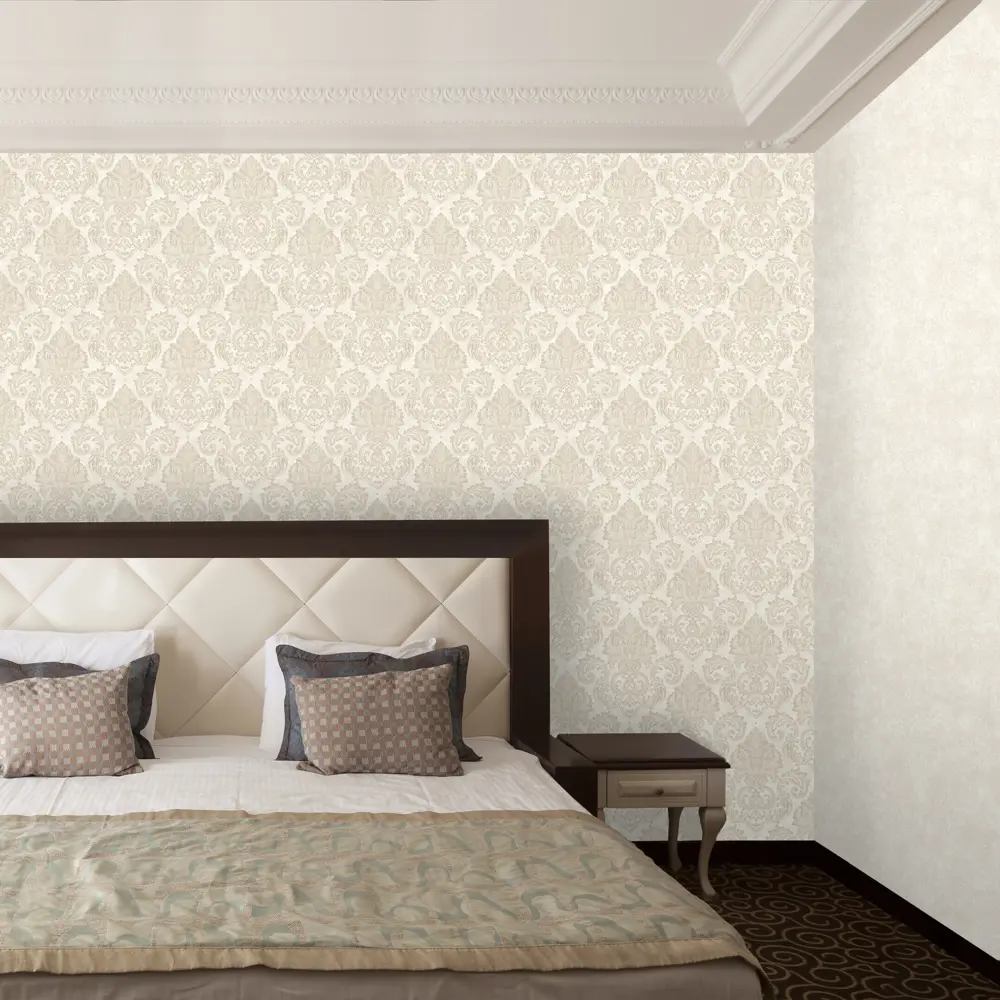 Обои флизелиновые Euro Decor Barocco бежевые 1.06 м 3700-2 81961342 STLM-2190421 - Вид №4