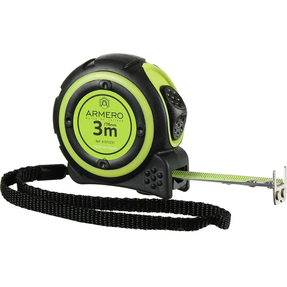 Рулетка Armero с двумя фиксаторами 3 м x 16 мм STLM-2206774