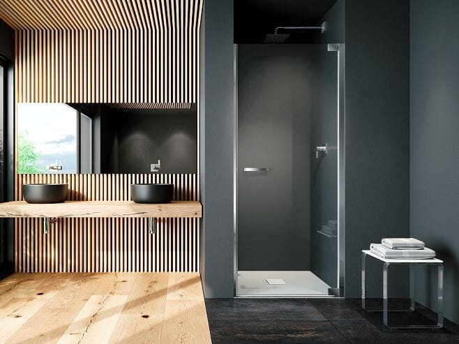 Стеклянная ниша душевая кабина с распашной дверью Provex Industrie E-Lite ARCH-00028658 - Вид №1