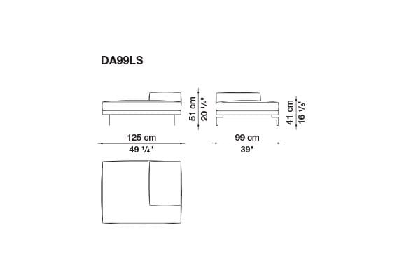 3-местный тканевый диван с полуостровом B&B Italia док ARCH-00061121 - Вид №58