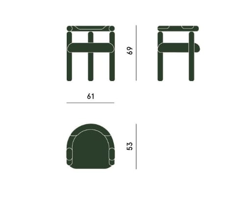 Стул с подлокотниками Carpanese Home Contemporary ARCH-00029789 - Вид №4