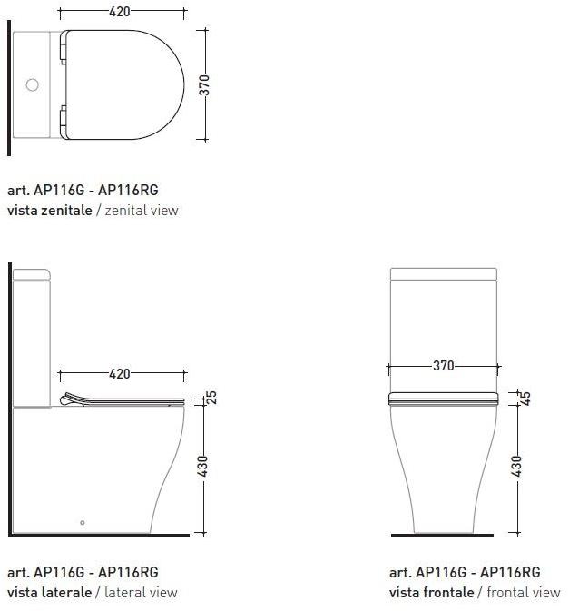 QKCW09 Крышка сиденье для унитаза Ceramica Flaminia App - Вид №3