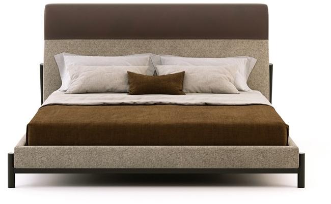 Domkapa Двуспальная кровать из ткани с мягким изголовьем sun-id-1364028 - Вид №1
